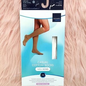 Brand New SIGVARIS CASUAL COTTON GRADUATED COMPRESSION SOCKS-A